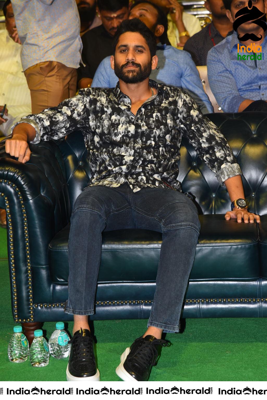 Actor Naga Chaitanya at Venky Mama Pre Release Event Set 2