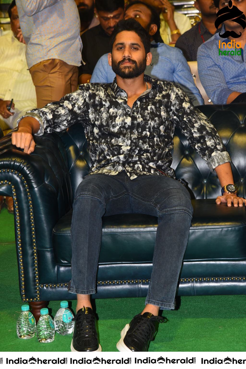 Actor Naga Chaitanya at Venky Mama Pre Release Event Set 2