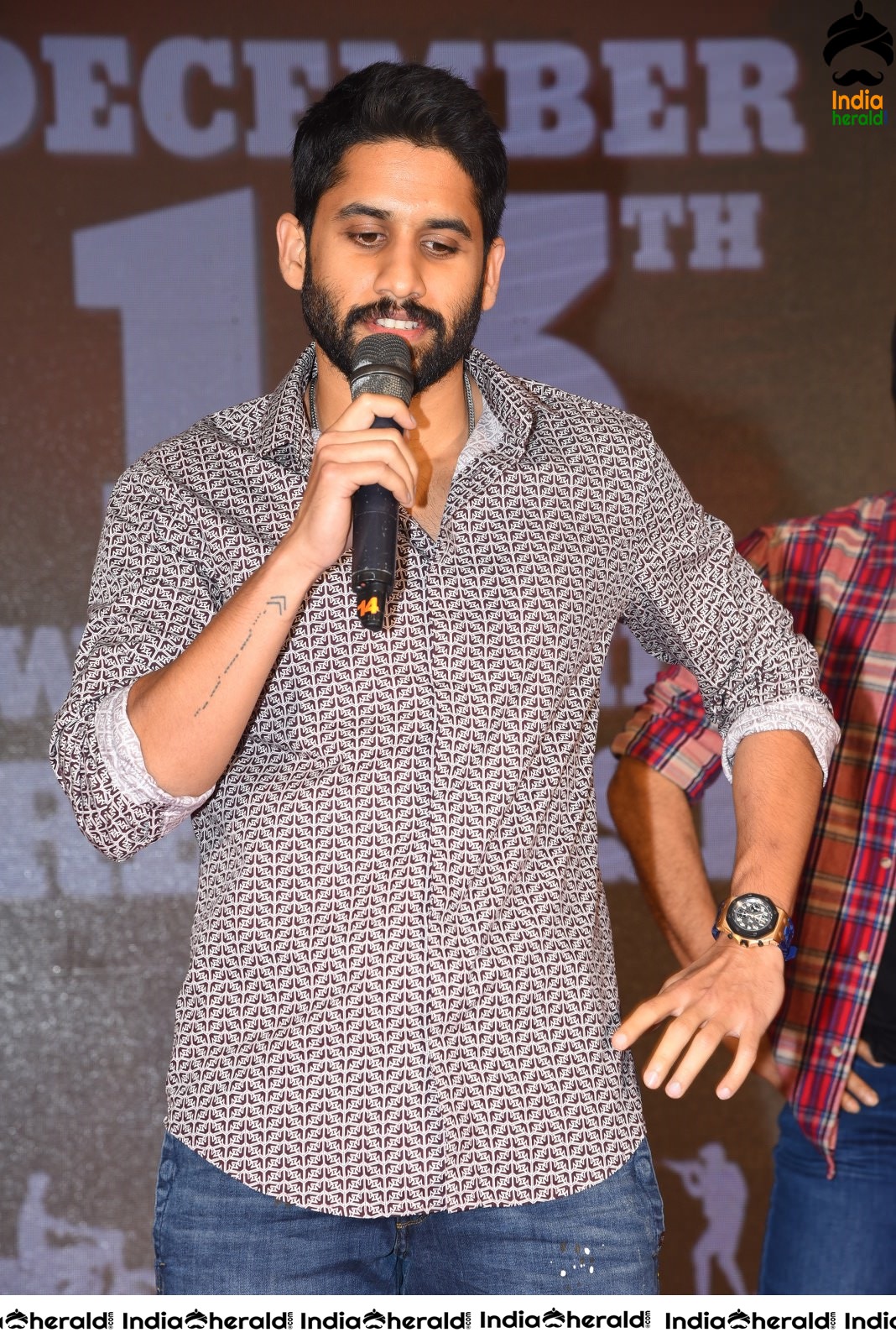 Actor Naga Chaitanya is stylish and suave at Venky Mama Meet Set 2