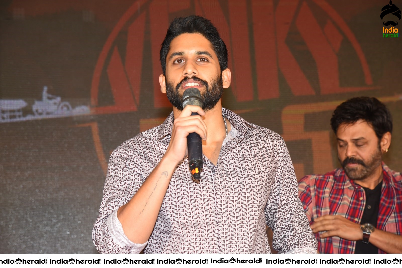 Actor Naga Chaitanya is stylish and suave at Venky Mama Meet Set 2