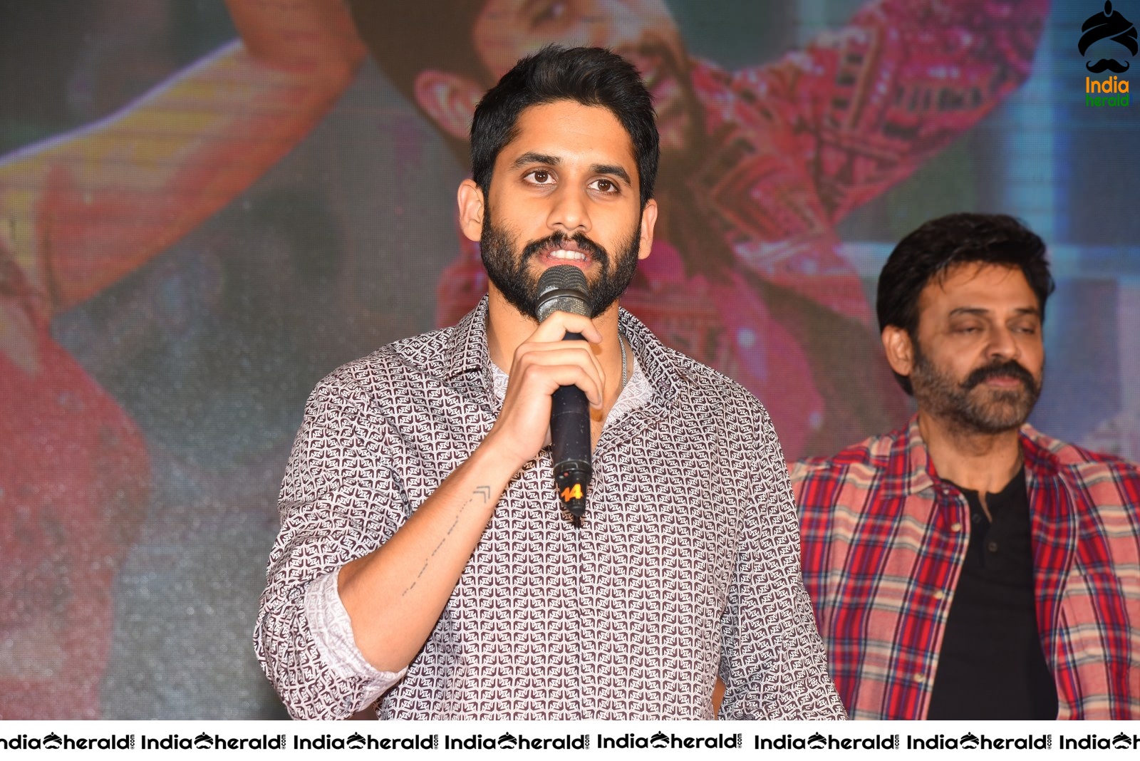 Actor Naga Chaitanya is stylish and suave at Venky Mama Meet Set 2