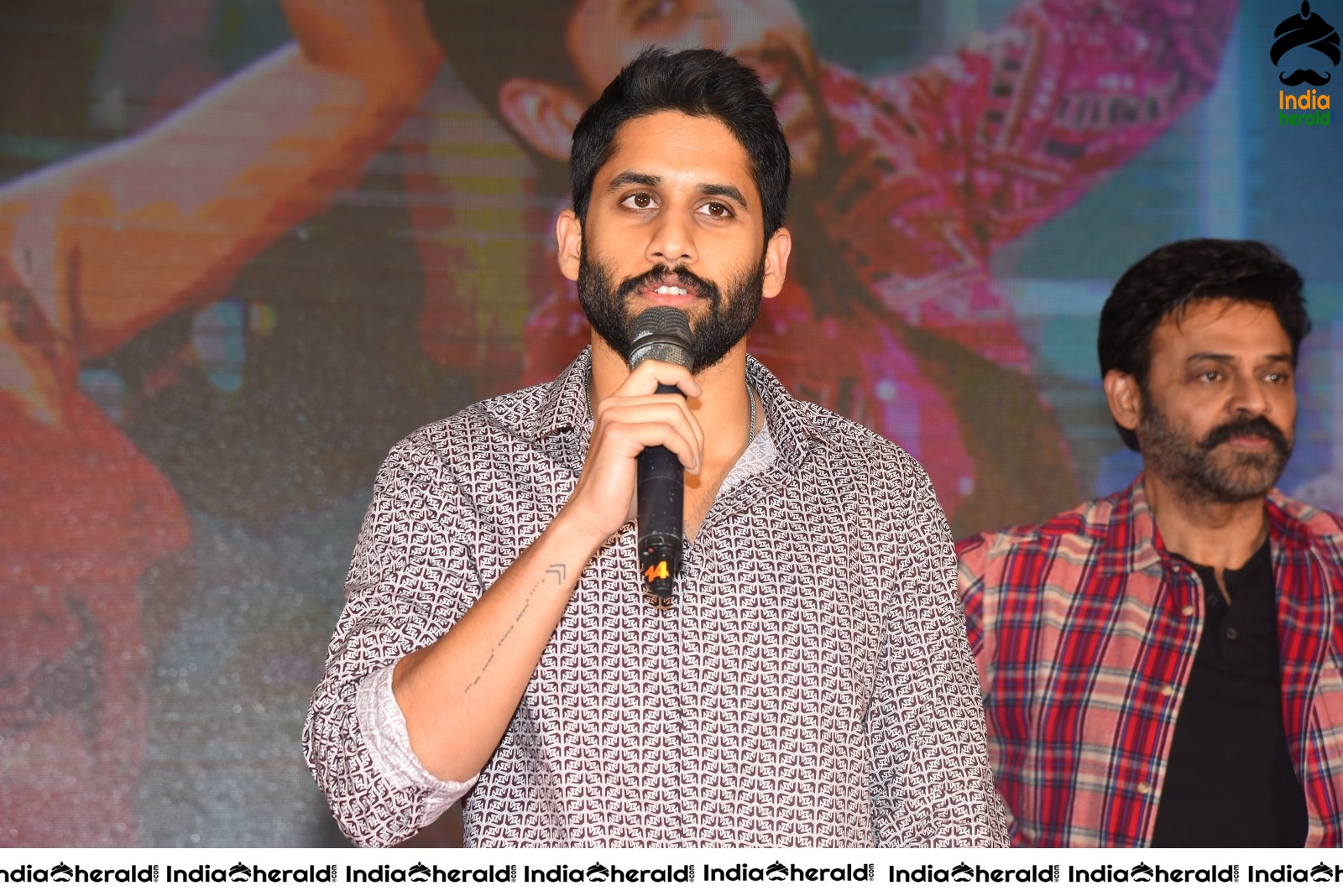 Actor Naga Chaitanya is stylish and suave at Venky Mama Meet Set 2