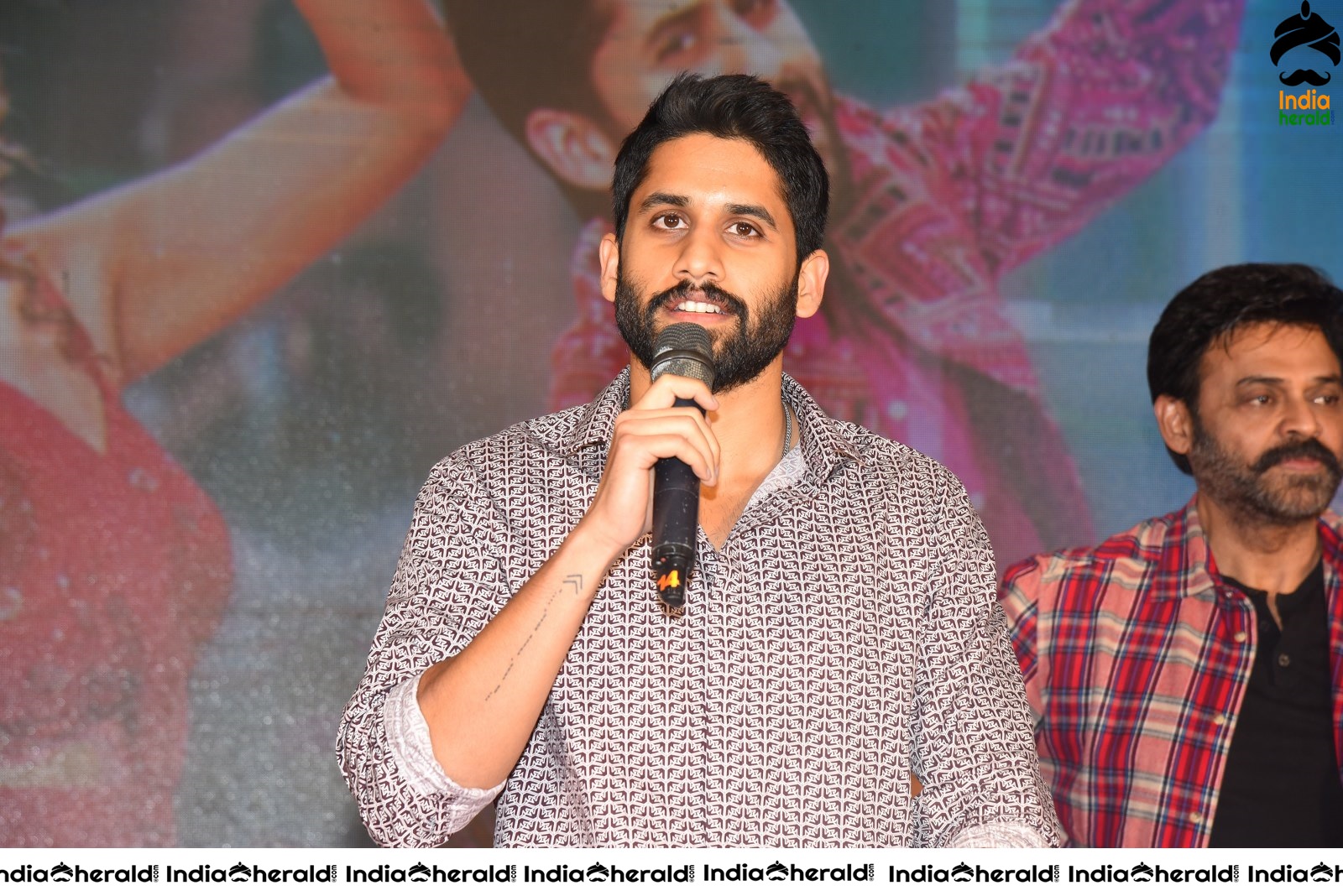 Actor Naga Chaitanya is stylish and suave at Venky Mama Meet Set 2