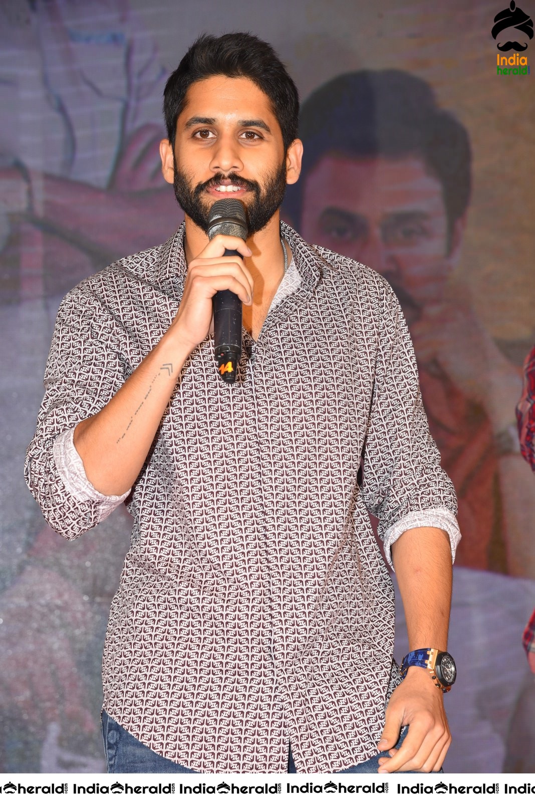 Actor Naga Chaitanya is stylish and suave at Venky Mama Meet Set 2