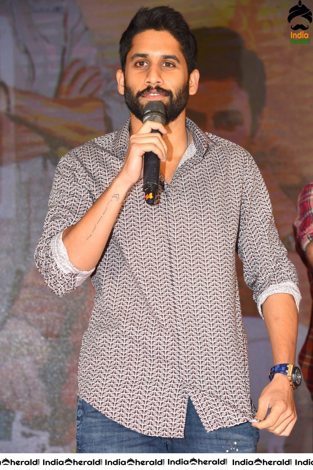 Actor Naga Chaitanya is stylish and suave at Venky Mama Meet Set 2