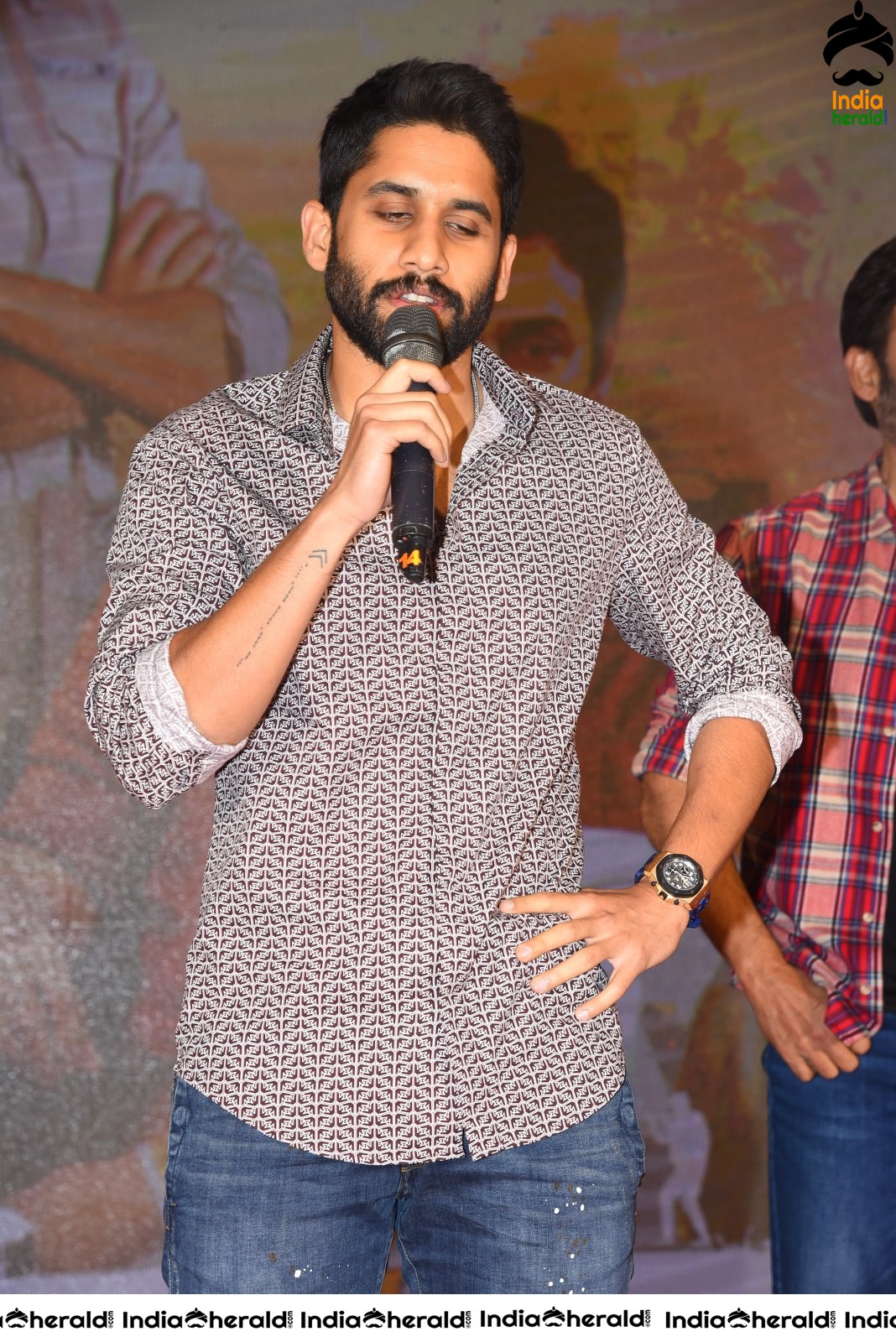 Actor Naga Chaitanya is stylish and suave at Venky Mama Meet Set 2