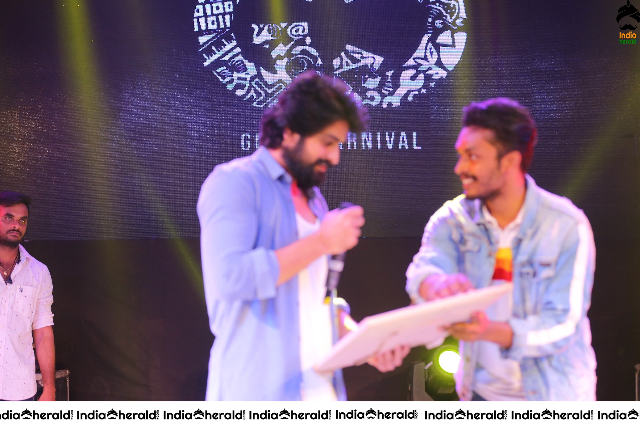 Actor Naga Shaurya during Aswathama Vizag Tour Photos at Gusac Carnival Set 1