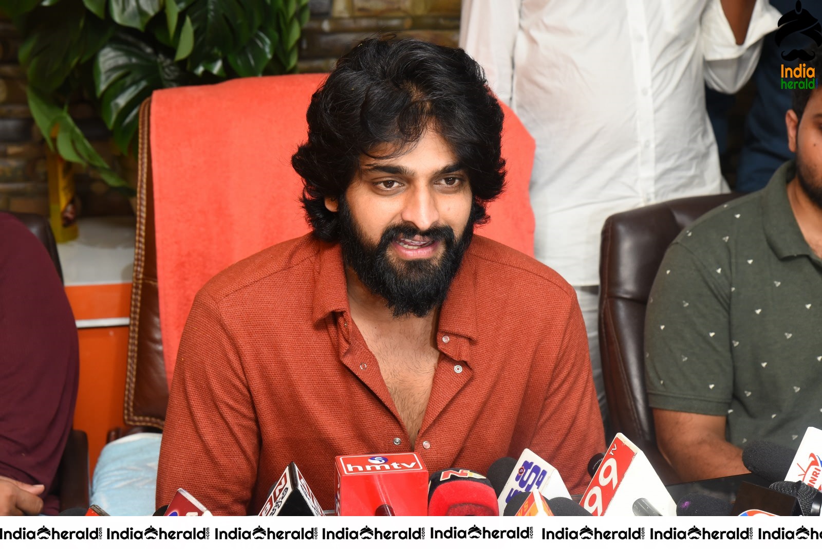 Actor Naga Shaurya Press meet stills during success tour at Ongole Set 1