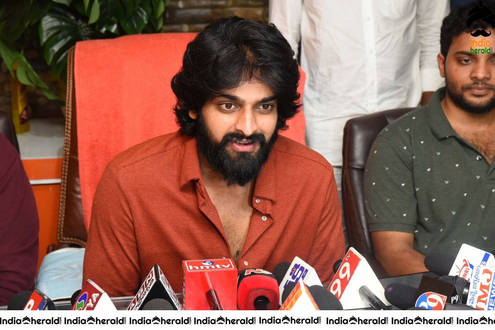 Actor Naga Shaurya Press meet stills during success tour at Ongole Set 1