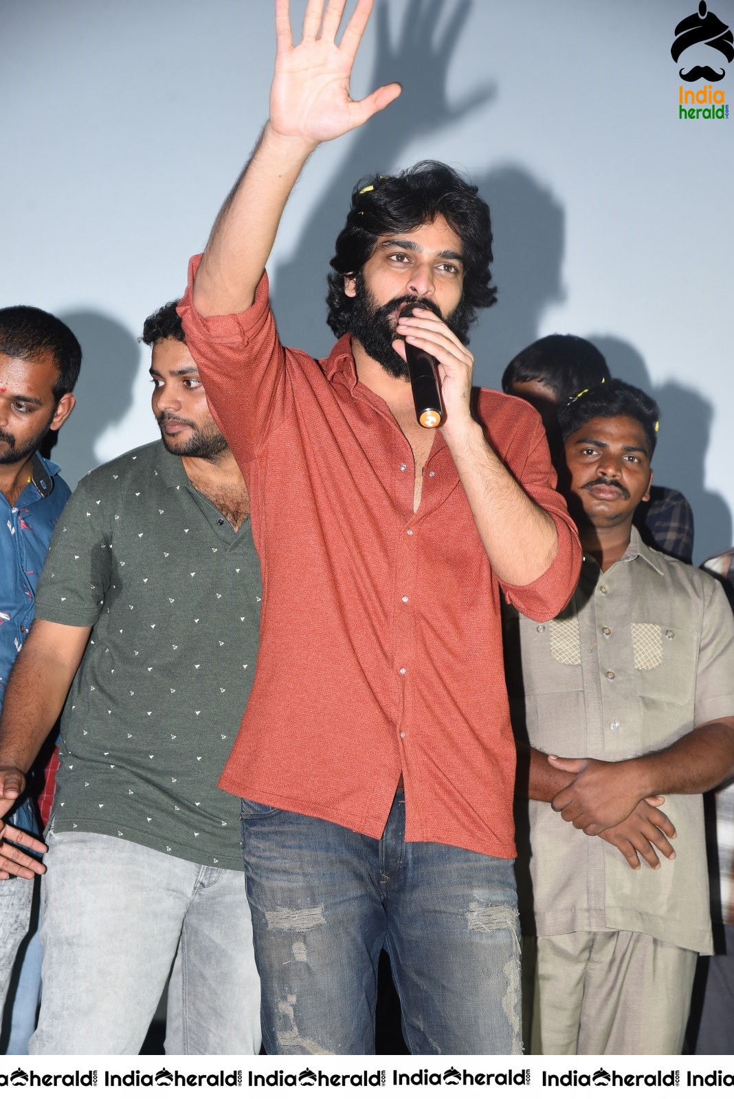 Actor Naga Shaurya Press meet stills during success tour at Ongole Set 2