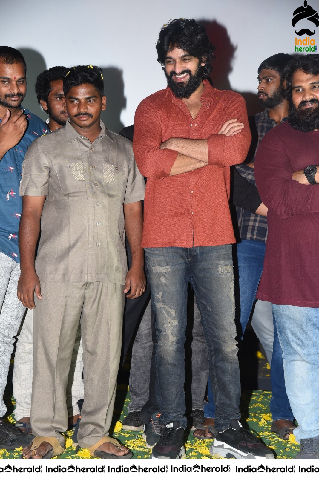 Actor Naga Shaurya Press meet stills during success tour at Ongole Set 2