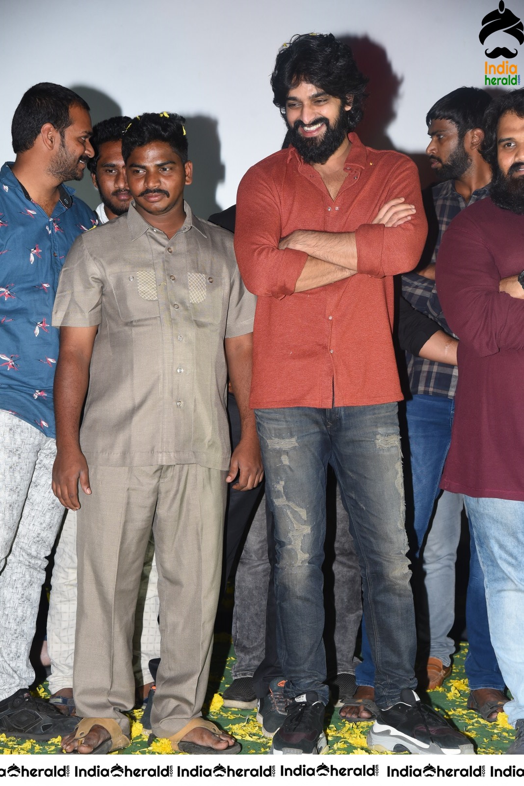 Actor Naga Shaurya Press meet stills during success tour at Ongole Set 2