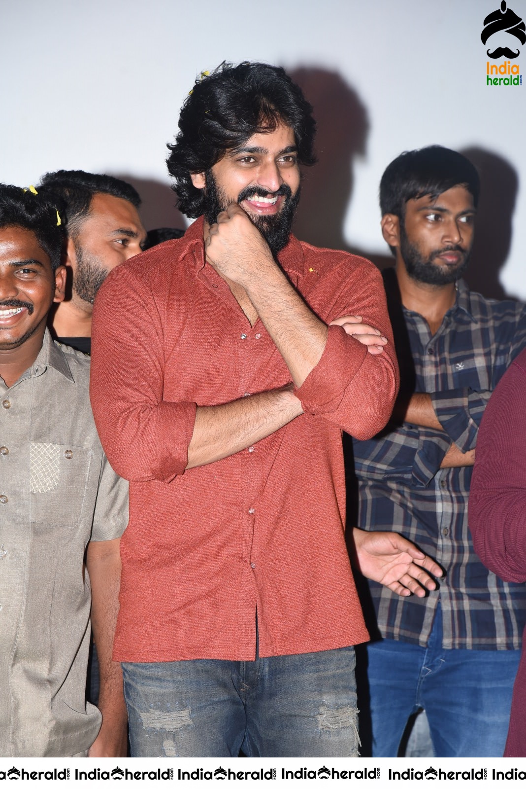 Actor Naga Shaurya Press meet stills during success tour at Ongole Set 2