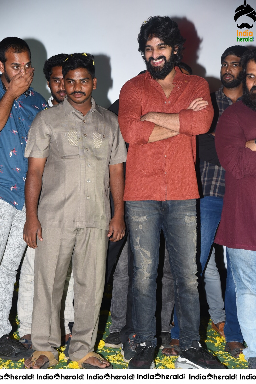 Actor Naga Shaurya Press meet stills during success tour at Ongole Set 2