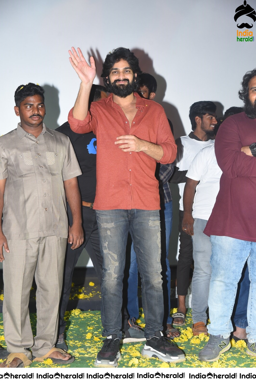 Actor Naga Shaurya Press meet stills during success tour at Ongole Set 2