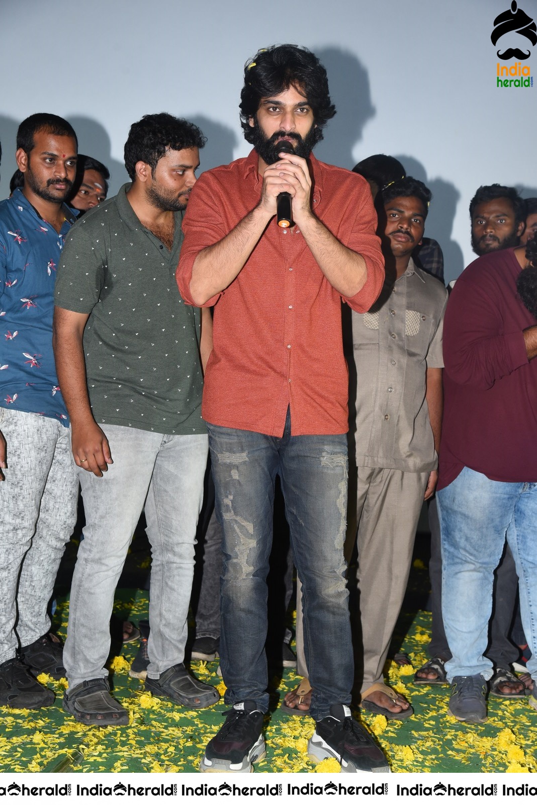 Actor Naga Shaurya Press meet stills during success tour at Ongole Set 2