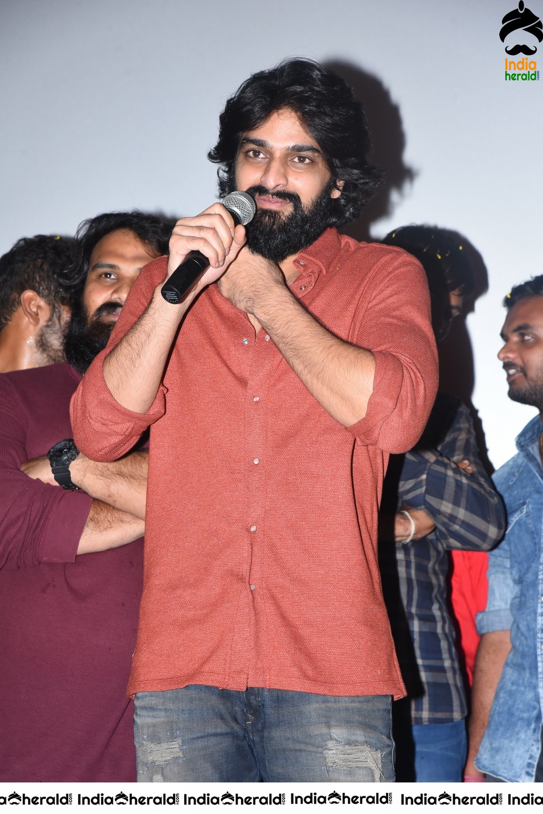 Actor Naga Shaurya Speech Photos at Guntur during Aswathama Success meet Set 1