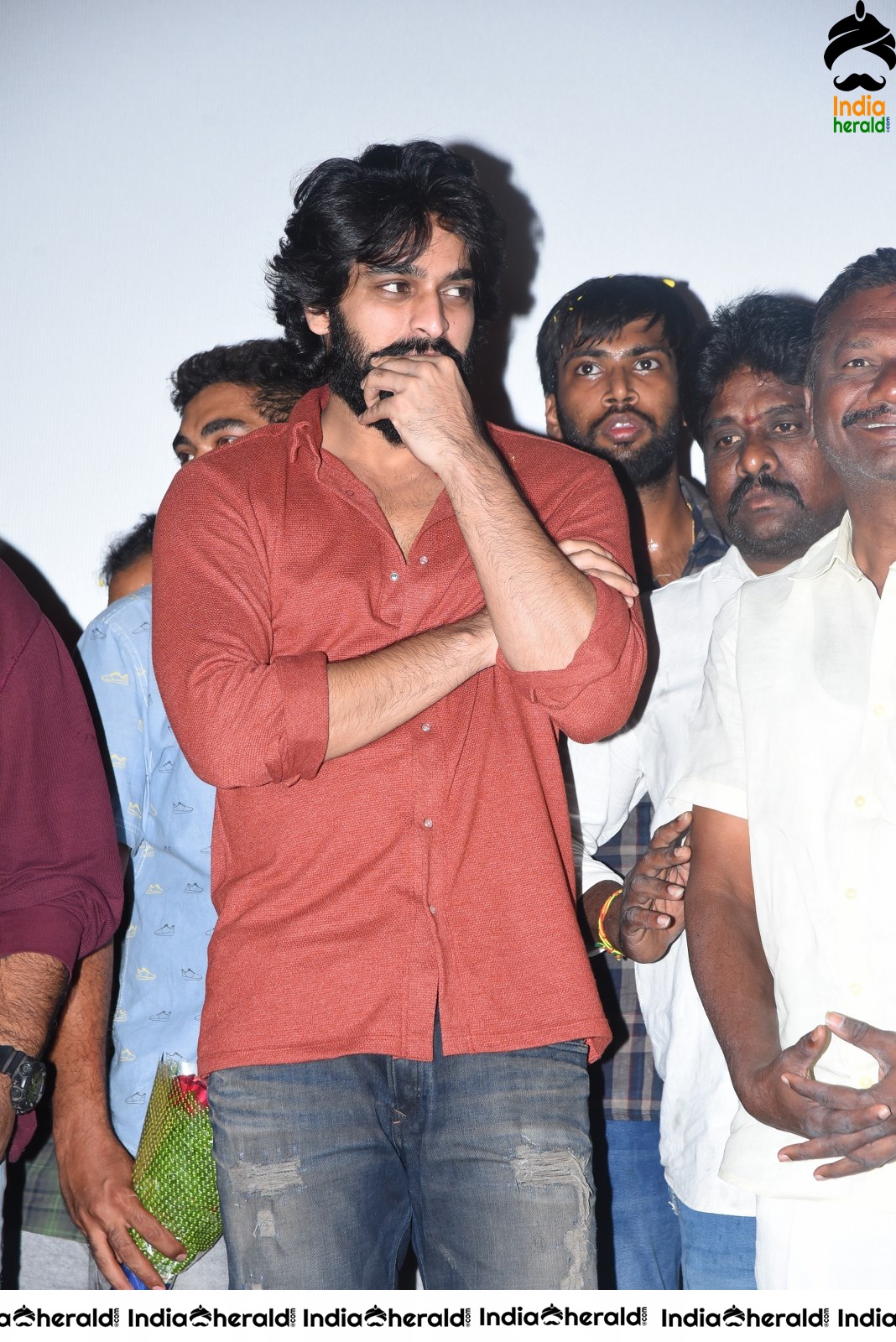 Actor Naga Shaurya Speech Photos at Guntur during Aswathama Success meet Set 1