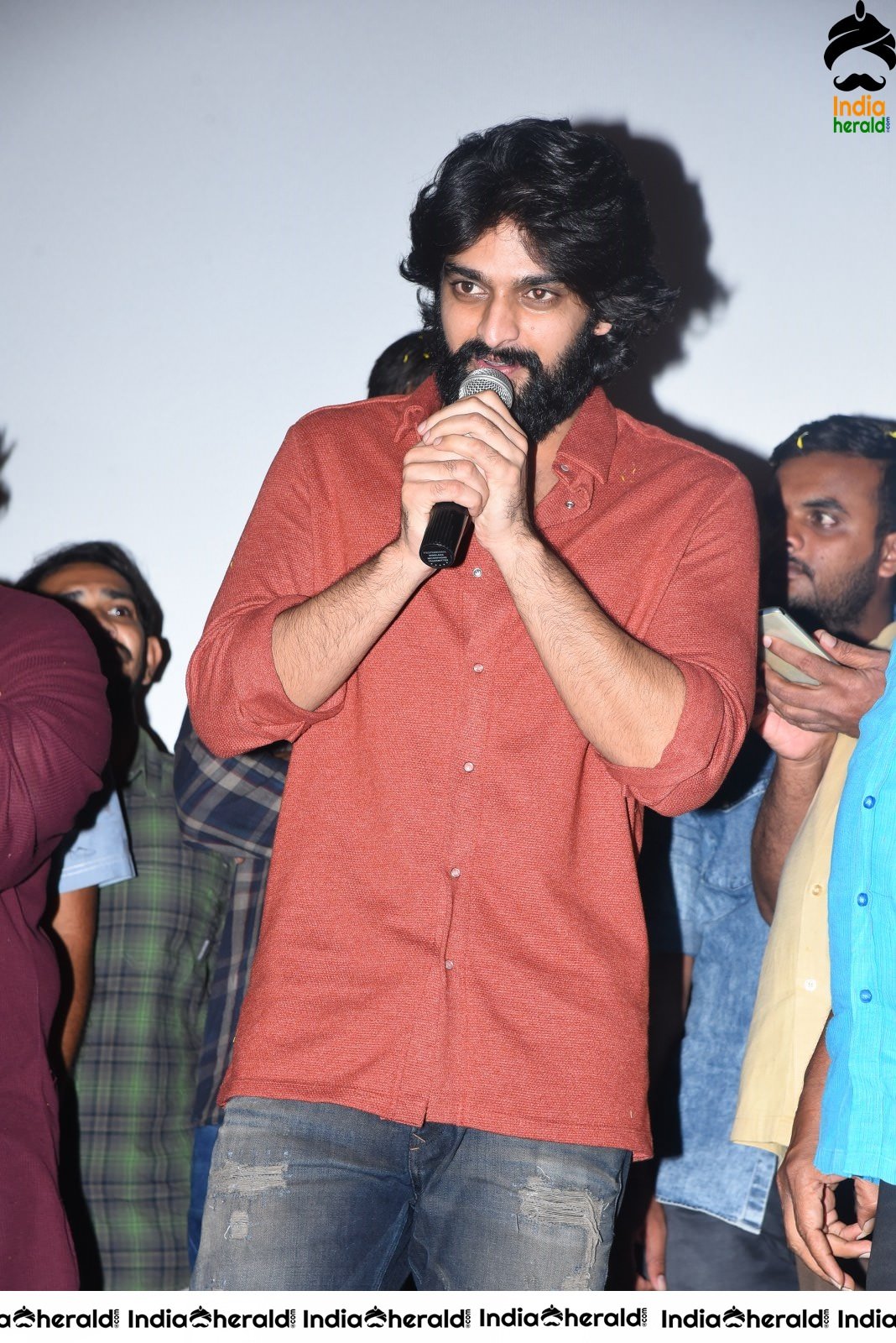 Actor Naga Shaurya Speech Photos at Guntur during Aswathama Success meet Set 1