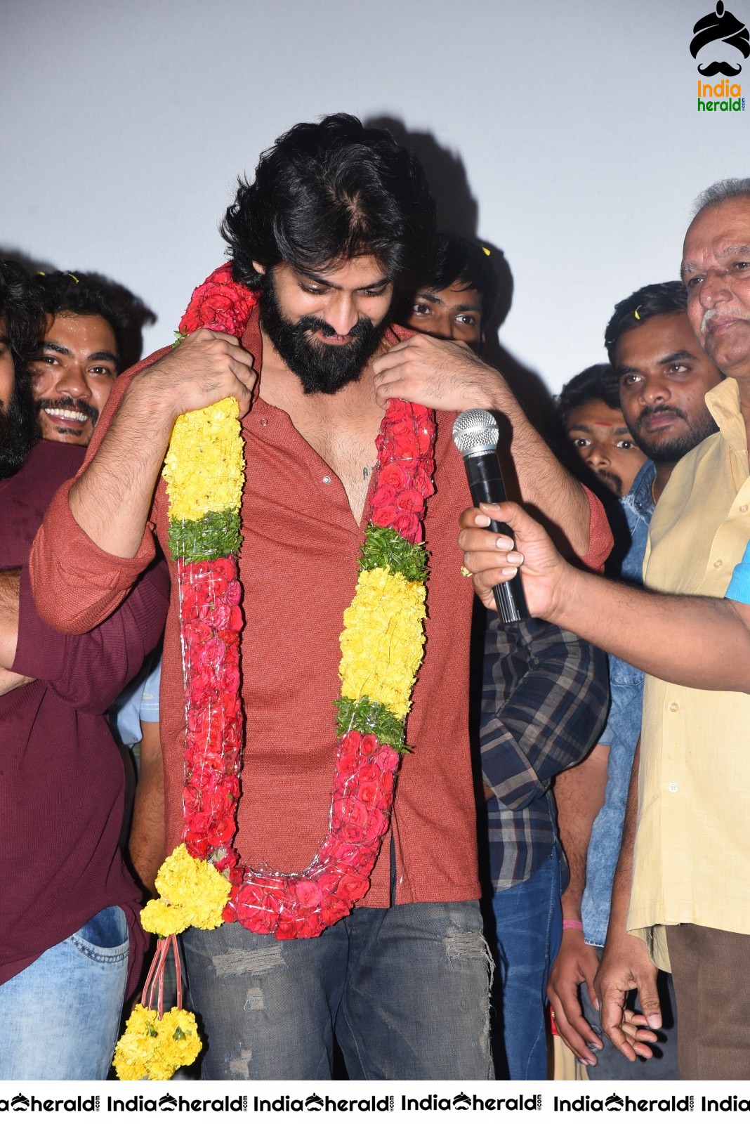 Actor Naga Shaurya Speech Photos at Guntur during Aswathama Success meet Set 1