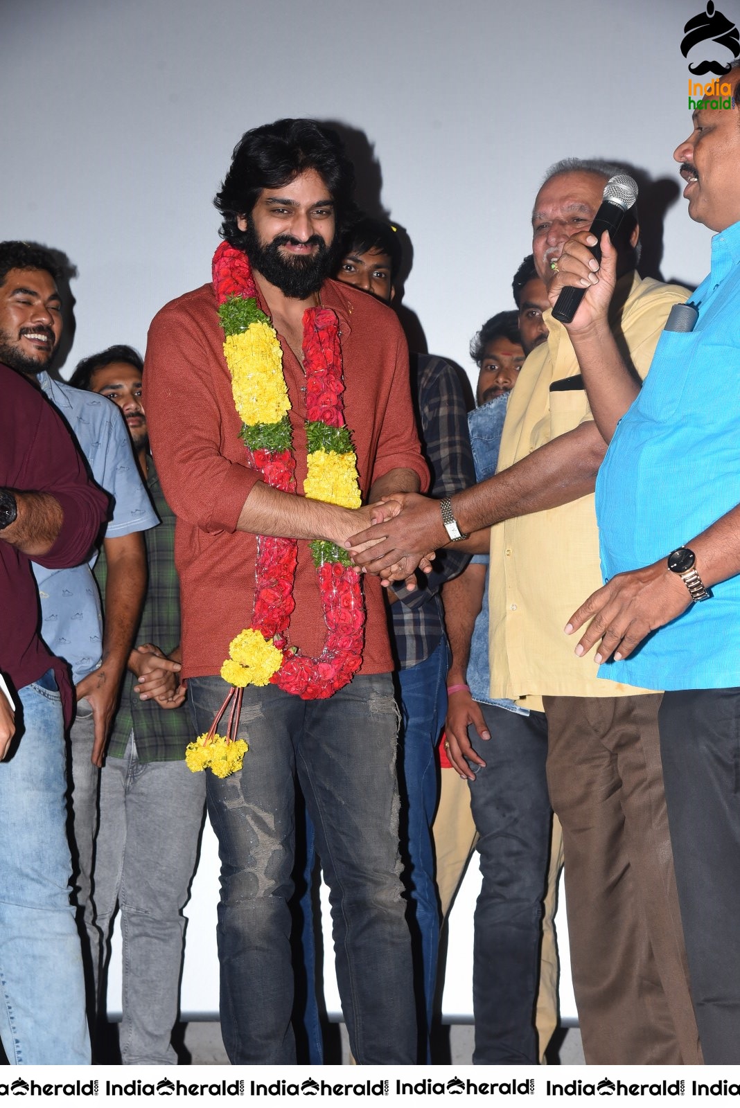 Actor Naga Shaurya Speech Photos at Guntur during Aswathama Success meet Set 1