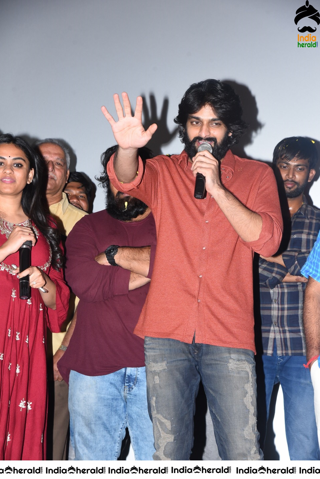 Actor Naga Shaurya Speech Photos at Guntur during Aswathama Success meet Set 2