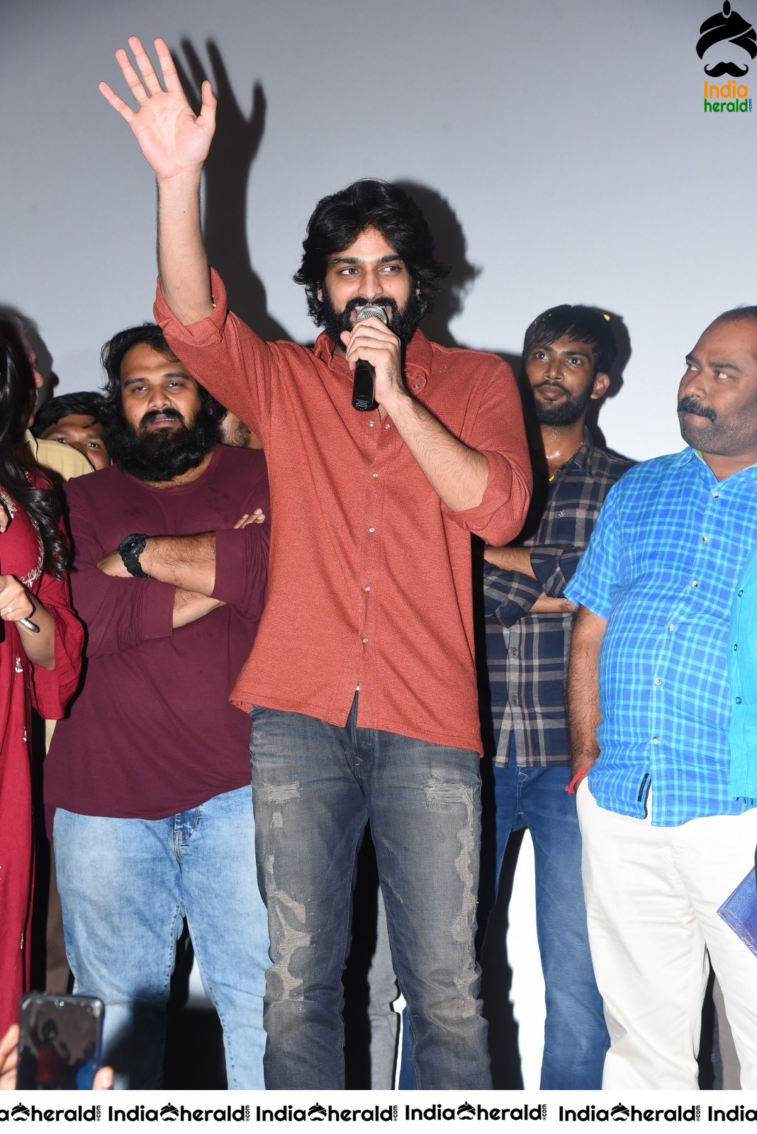 Actor Naga Shaurya Speech Photos at Guntur during Aswathama Success meet Set 2