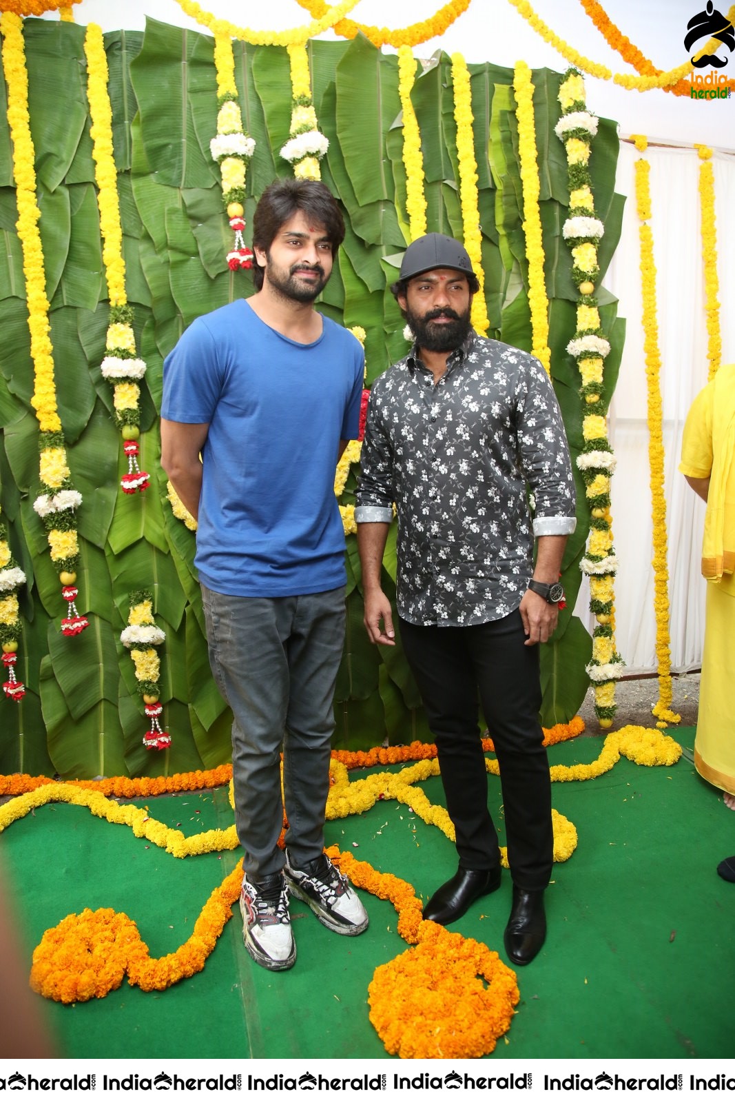 Actor Naga Shourya Latest Stills from the Pooja of his new venture