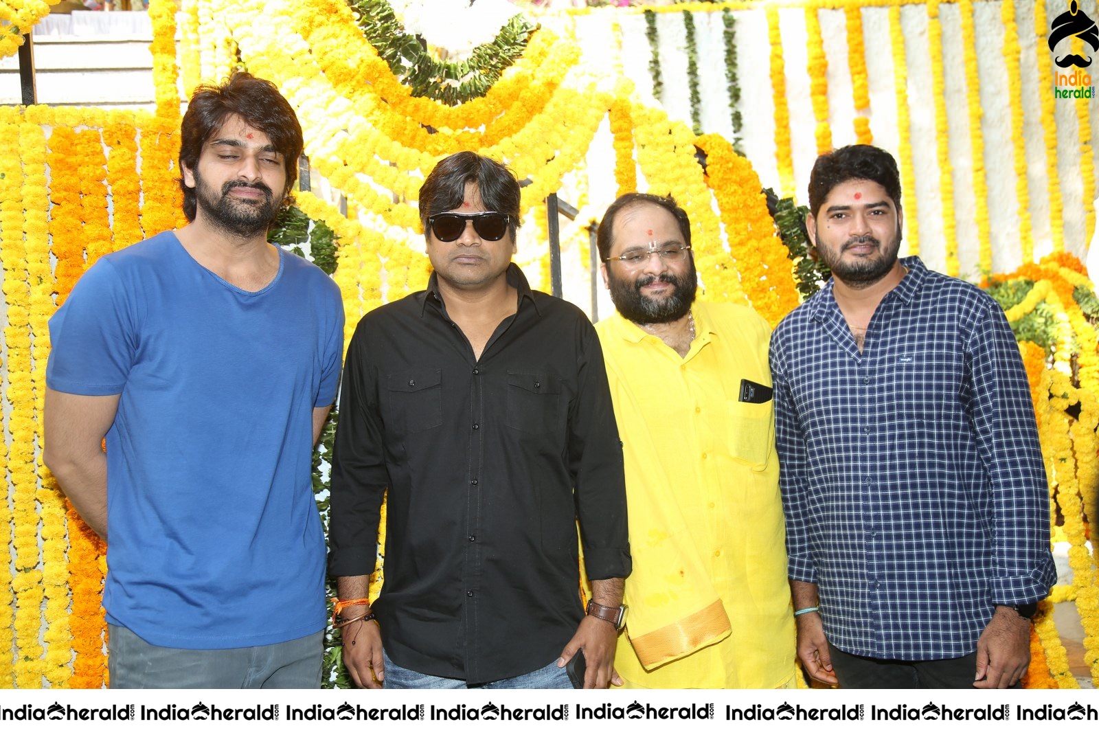 Actor Naga Shourya Latest Stills from the Pooja of his new venture