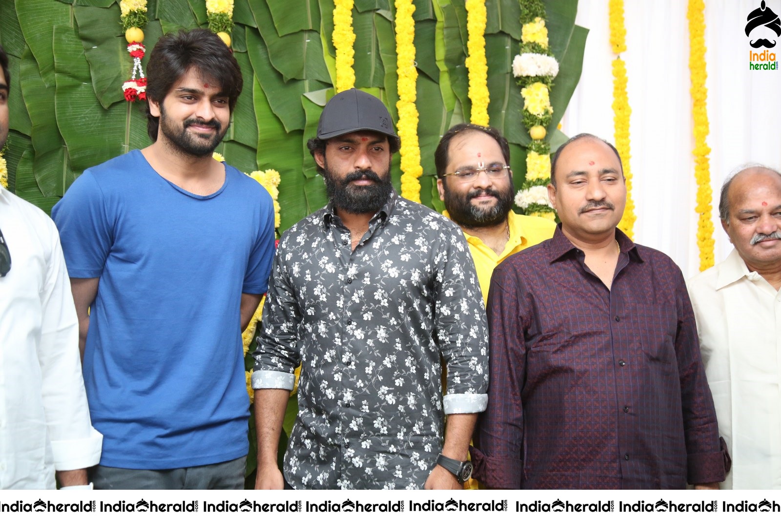Actor Naga Shourya Latest Stills from the Pooja of his new venture