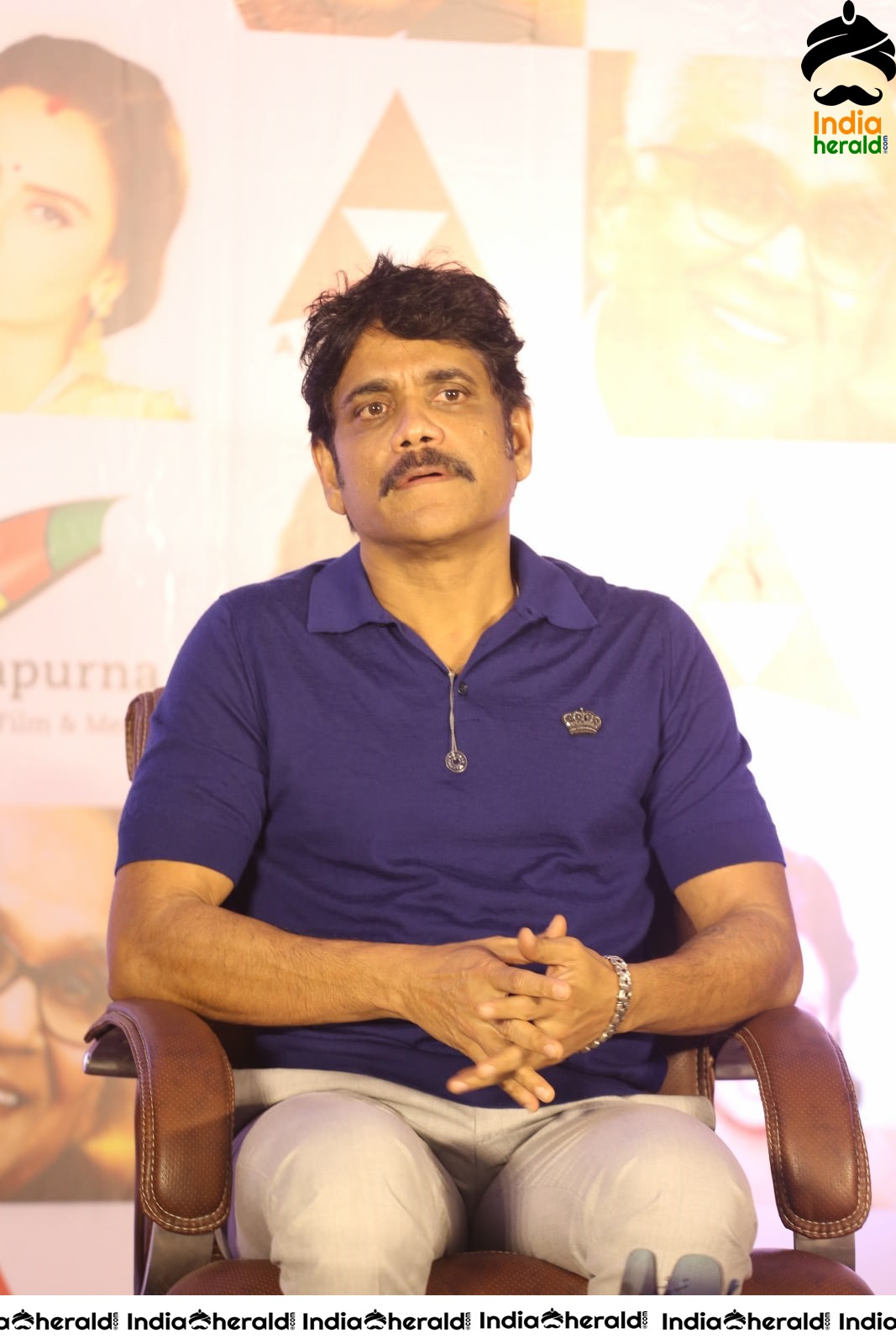 Actor Nagarjuna Latest Stills at ANR National award Press Meet Set 1