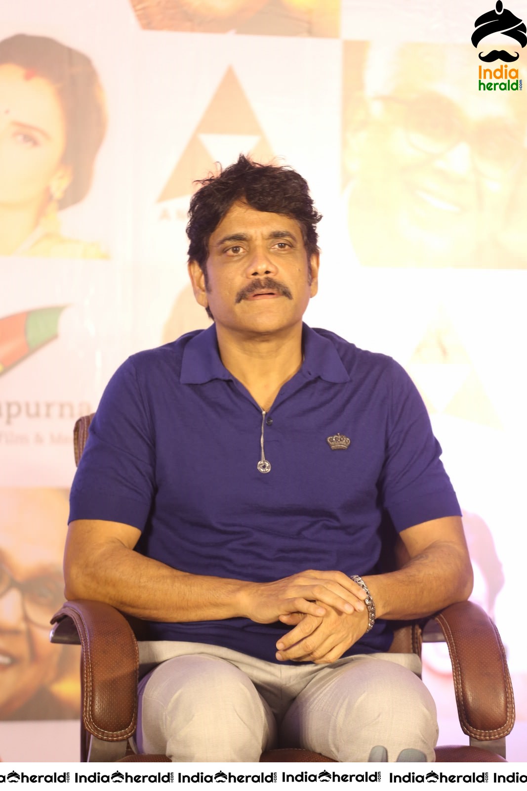 Actor Nagarjuna Latest Stills at ANR National award Press Meet Set 1