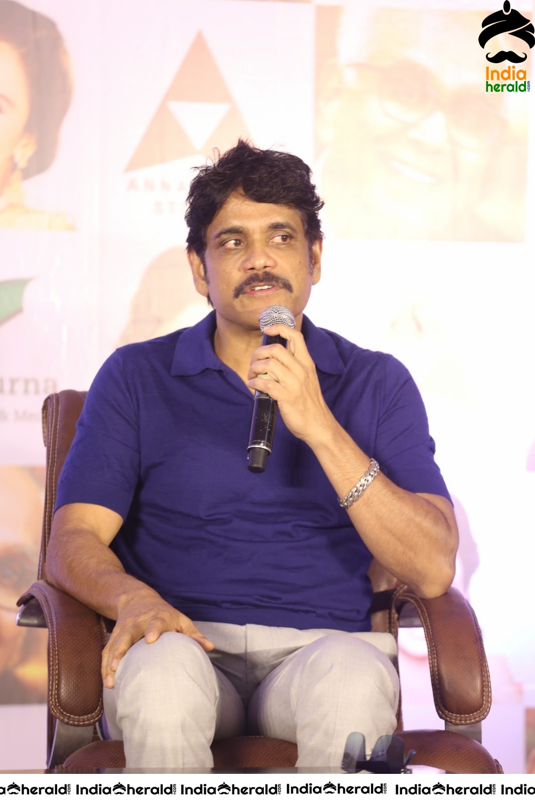 Actor Nagarjuna Latest Stills at ANR National award Press Meet Set 2