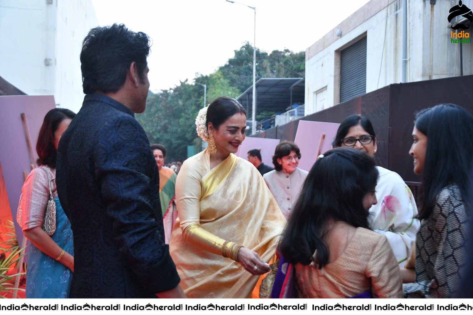 Actor Nagarjuna welcome the guests at ANR Awards Set 1