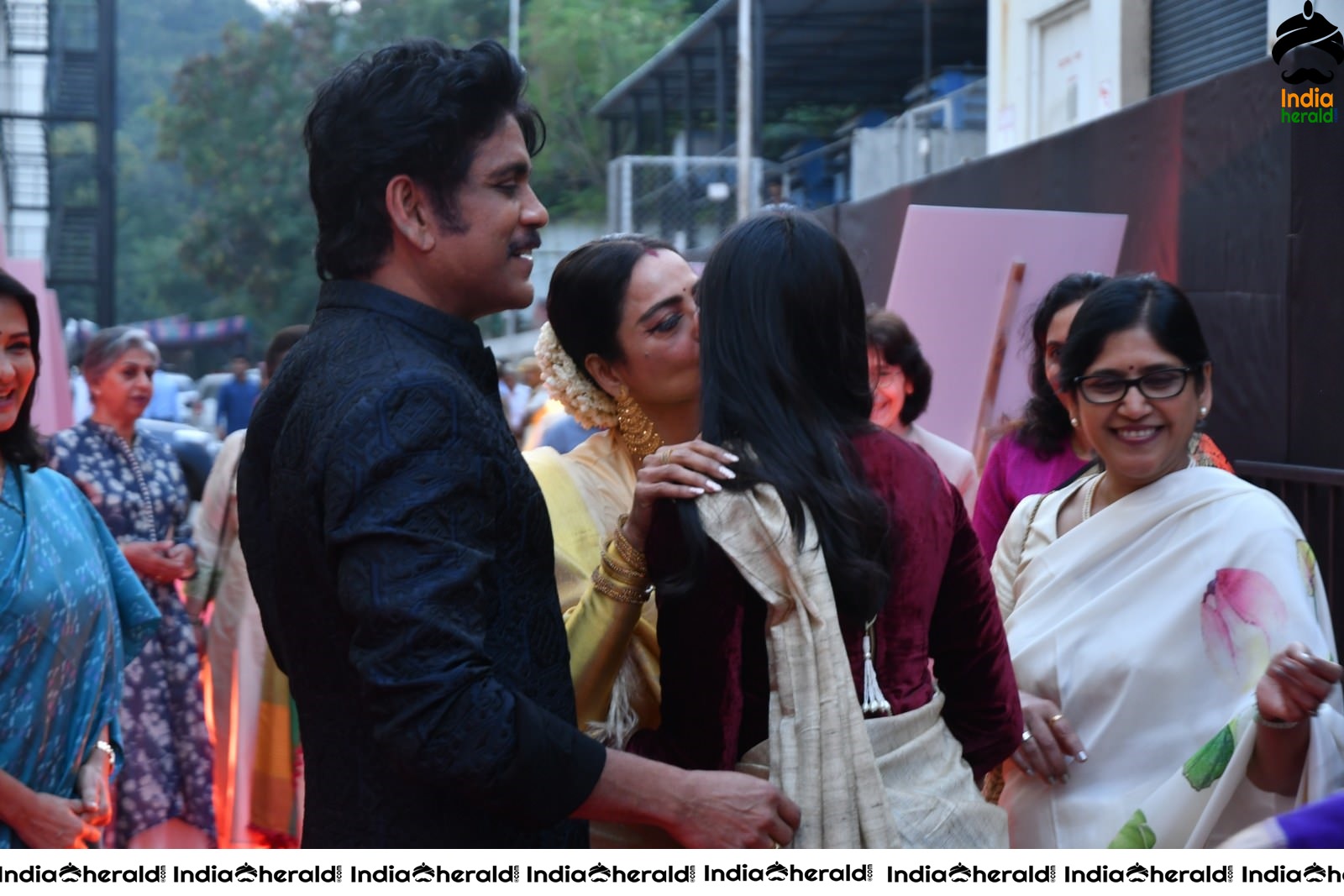 Actor Nagarjuna welcome the guests at ANR Awards Set 1