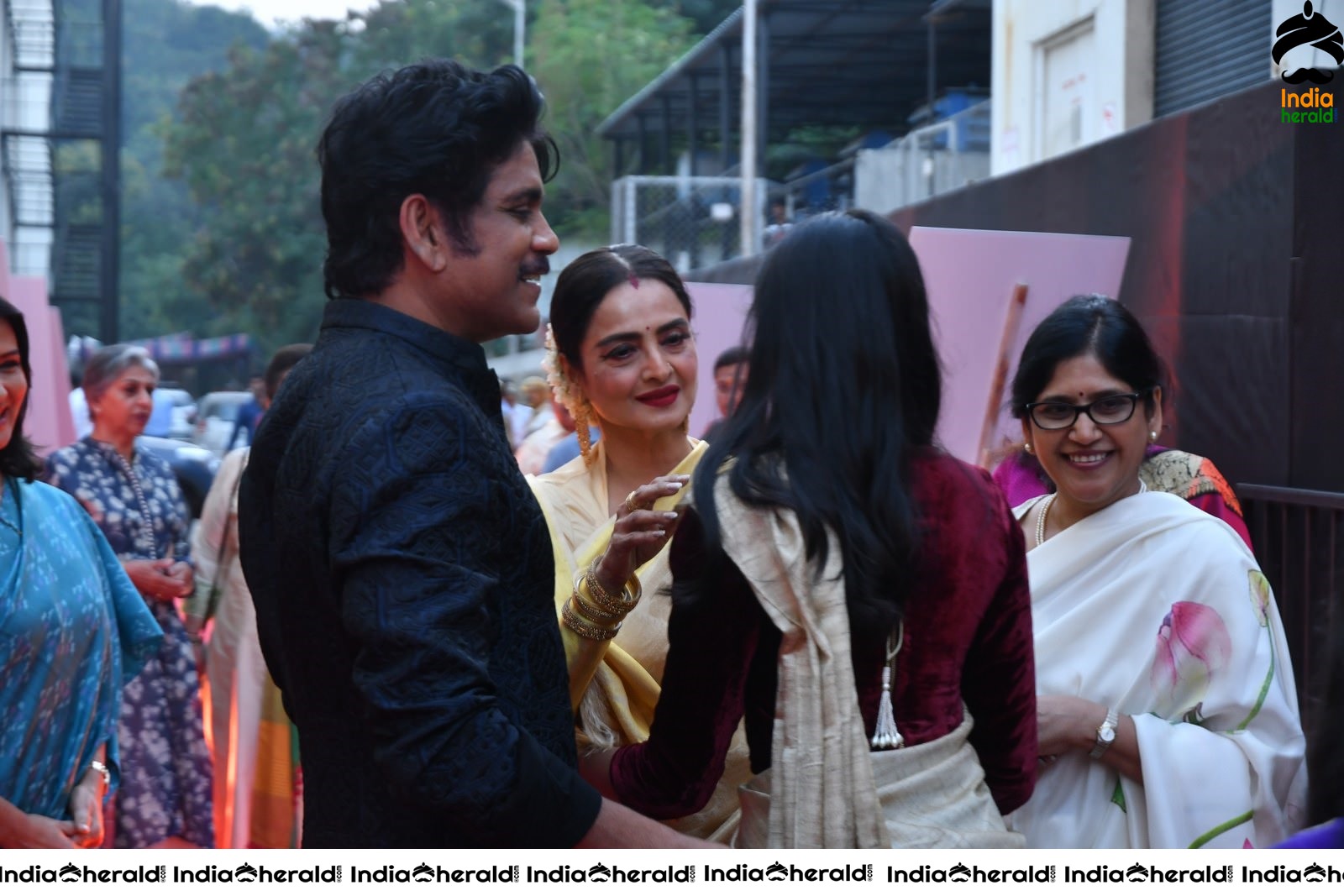 Actor Nagarjuna welcome the guests at ANR Awards Set 1