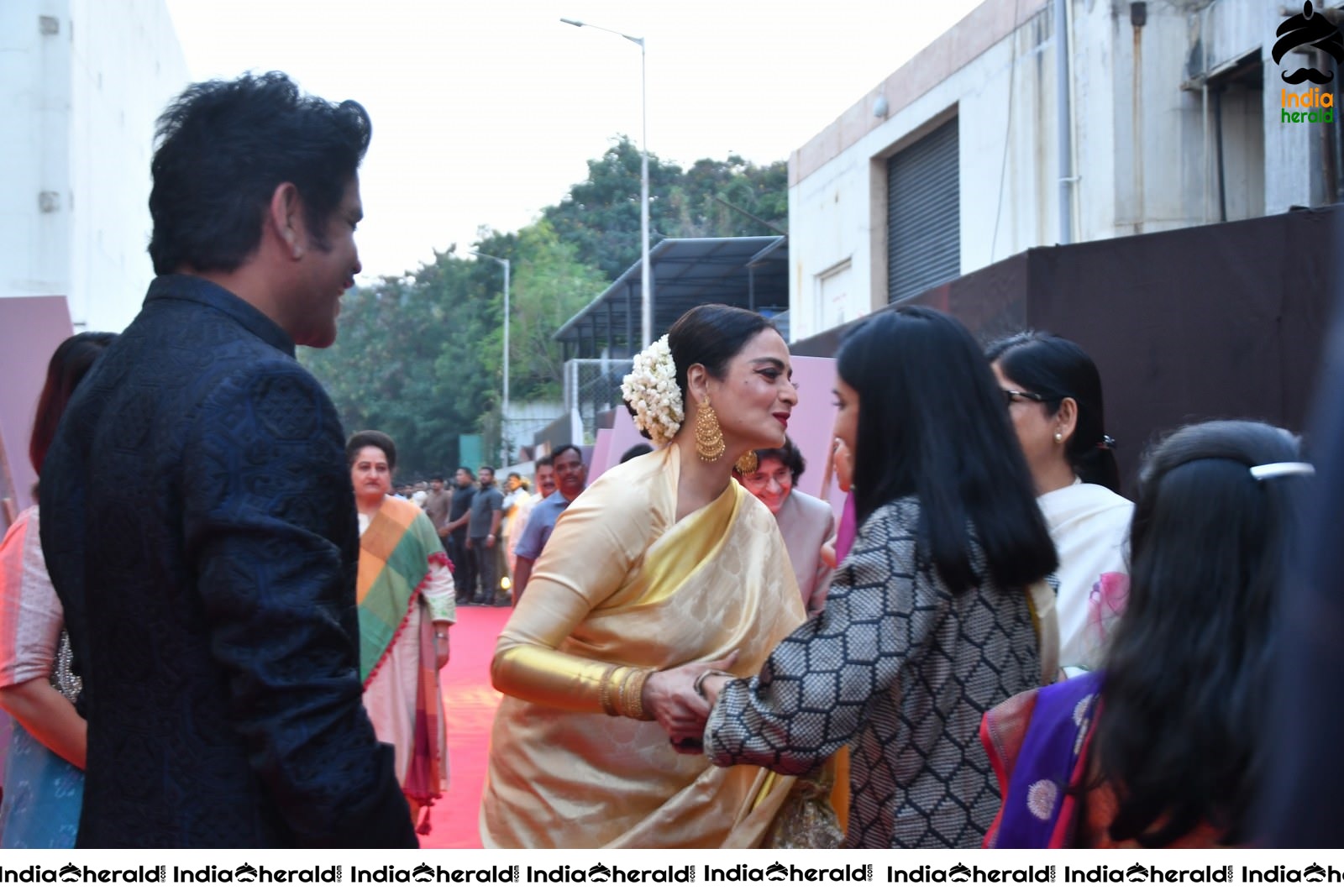 Actor Nagarjuna welcome the guests at ANR Awards Set 1