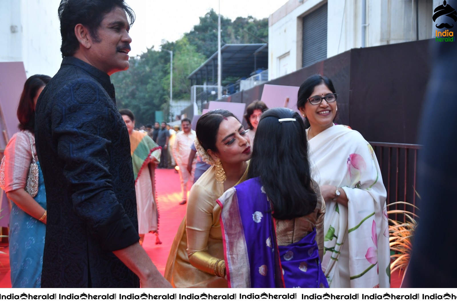 Actor Nagarjuna welcome the guests at ANR Awards Set 1