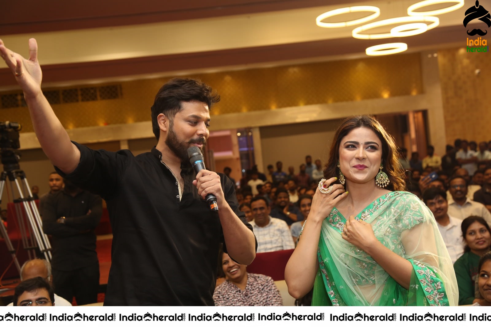 Actor Nandhu Photos with female lead Priyanka Sharma