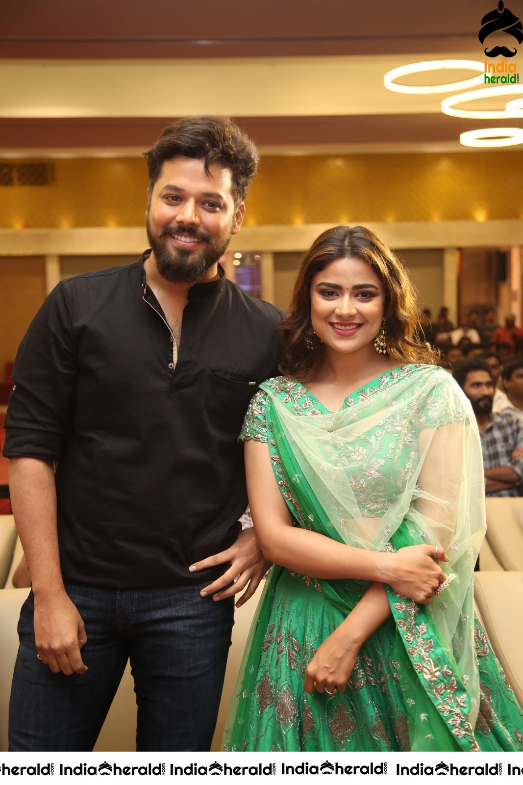 Actor Nandhu Photos with female lead Priyanka Sharma