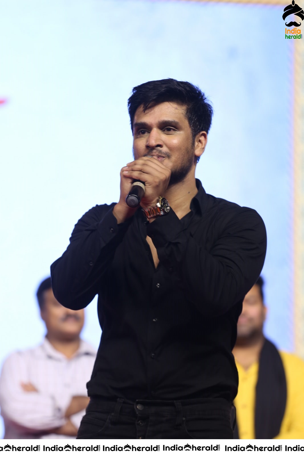 Actor Nikhil Siddhartha Speak on the Stage before Chiranjeevi Garu Set 1