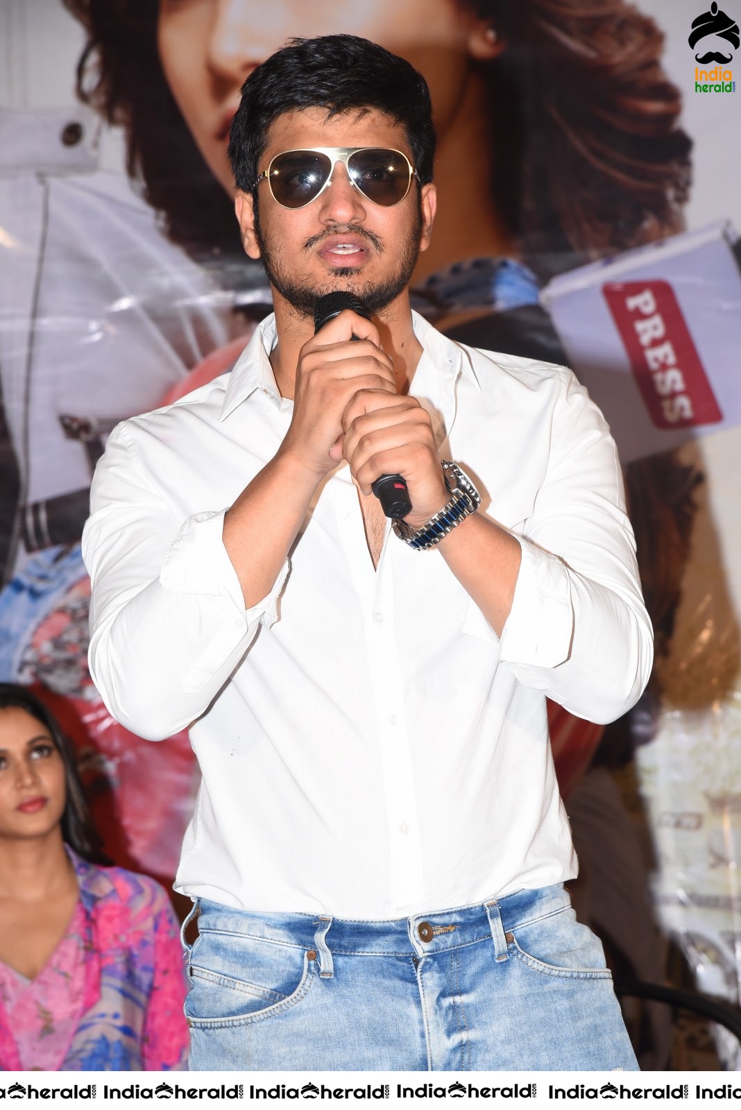 Actor Nikhil Siddhartha Stills from Arjun Suravaram Success Meet Set 2