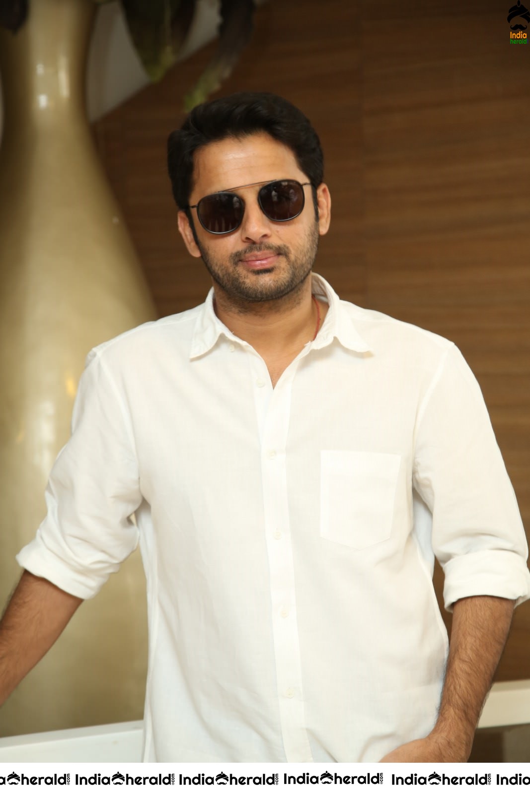 Actor Nithiin Latest Stills from Bheeshma Success meet