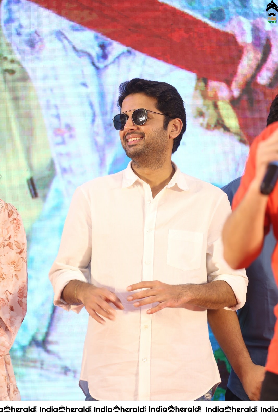 Actor Nithiin Latest Stills from Bheeshma Success meet