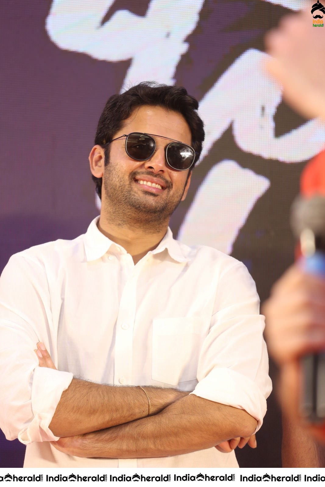 Actor Nithiin Latest Stills from Bheeshma Success meet