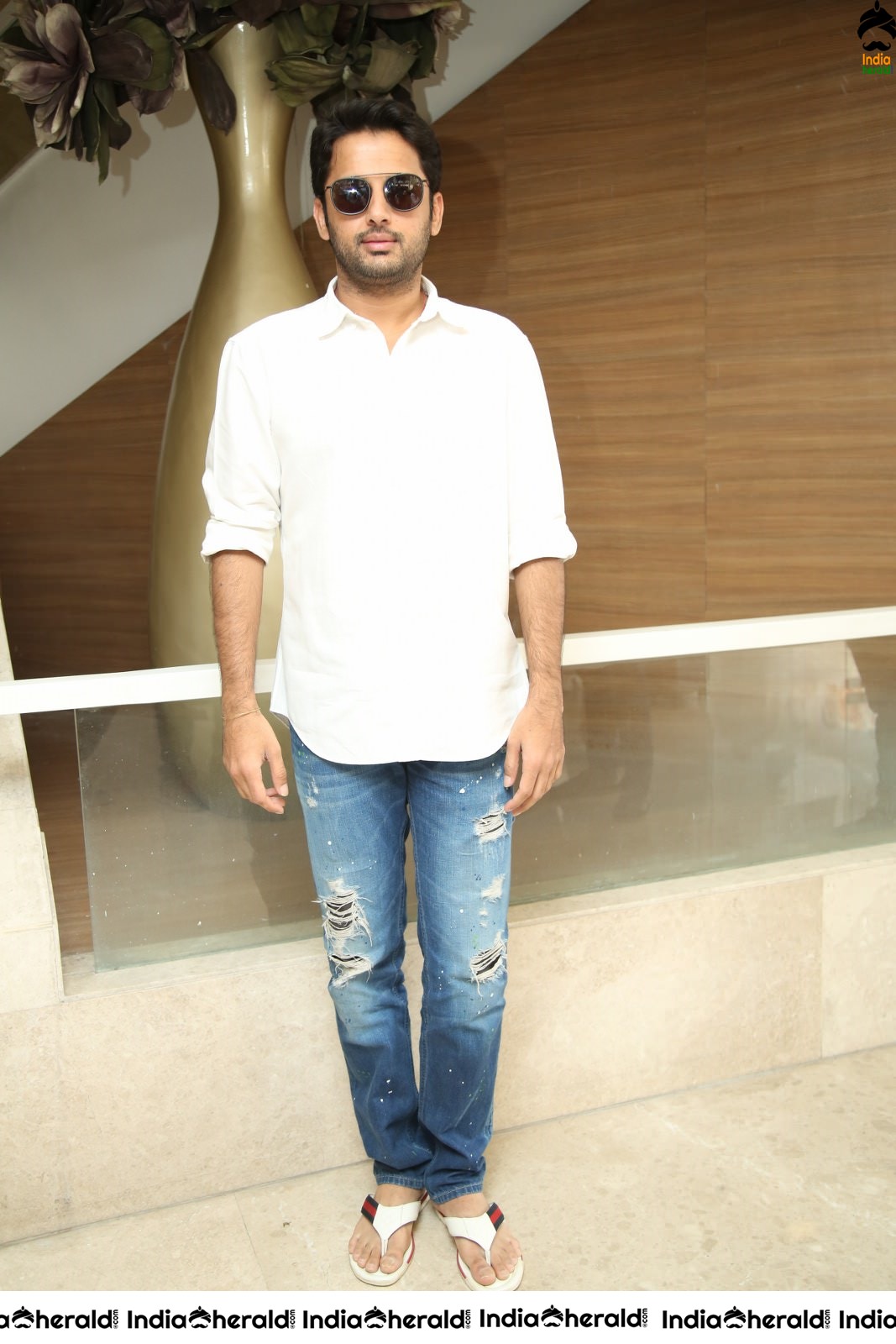 Actor Nithiin Latest Stills from Bheeshma Success meet