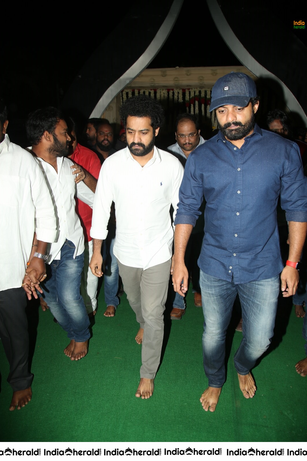 Actor NTR and Kalyan Ram visits NTR GHAT Set 1