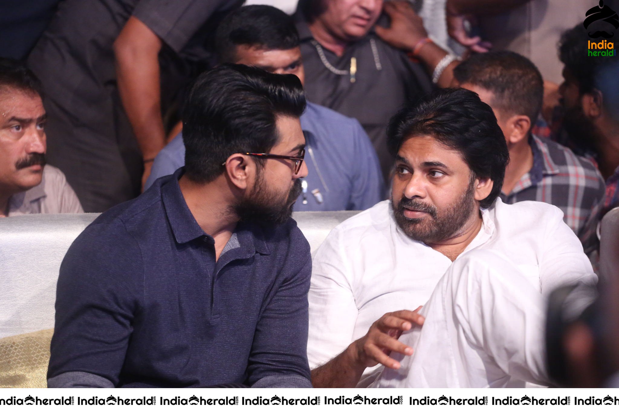 Actor Pawan Kalyan and Ram Charan Discussing over their next