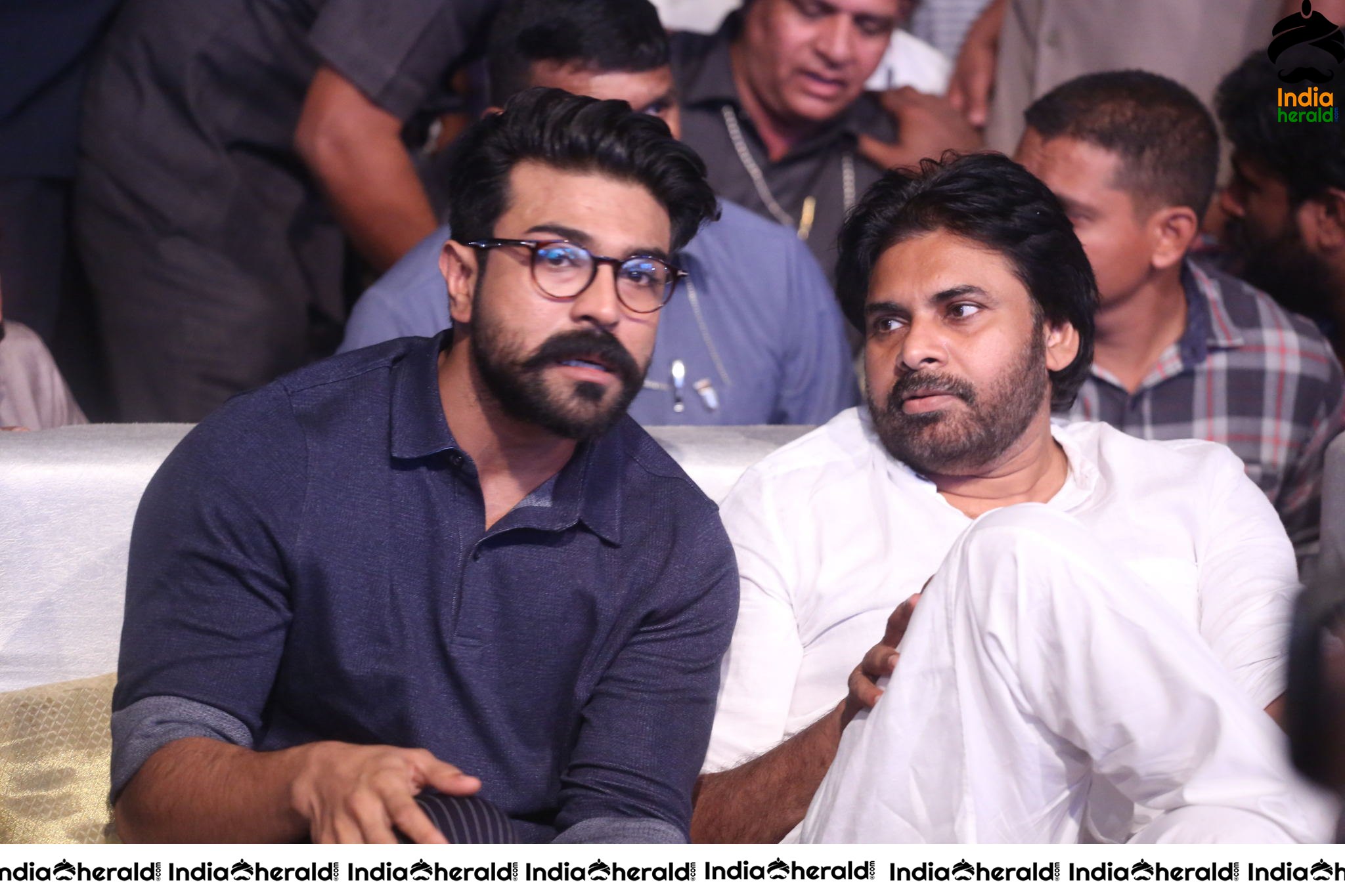 Actor Pawan Kalyan and Ram Charan Discussing over their next