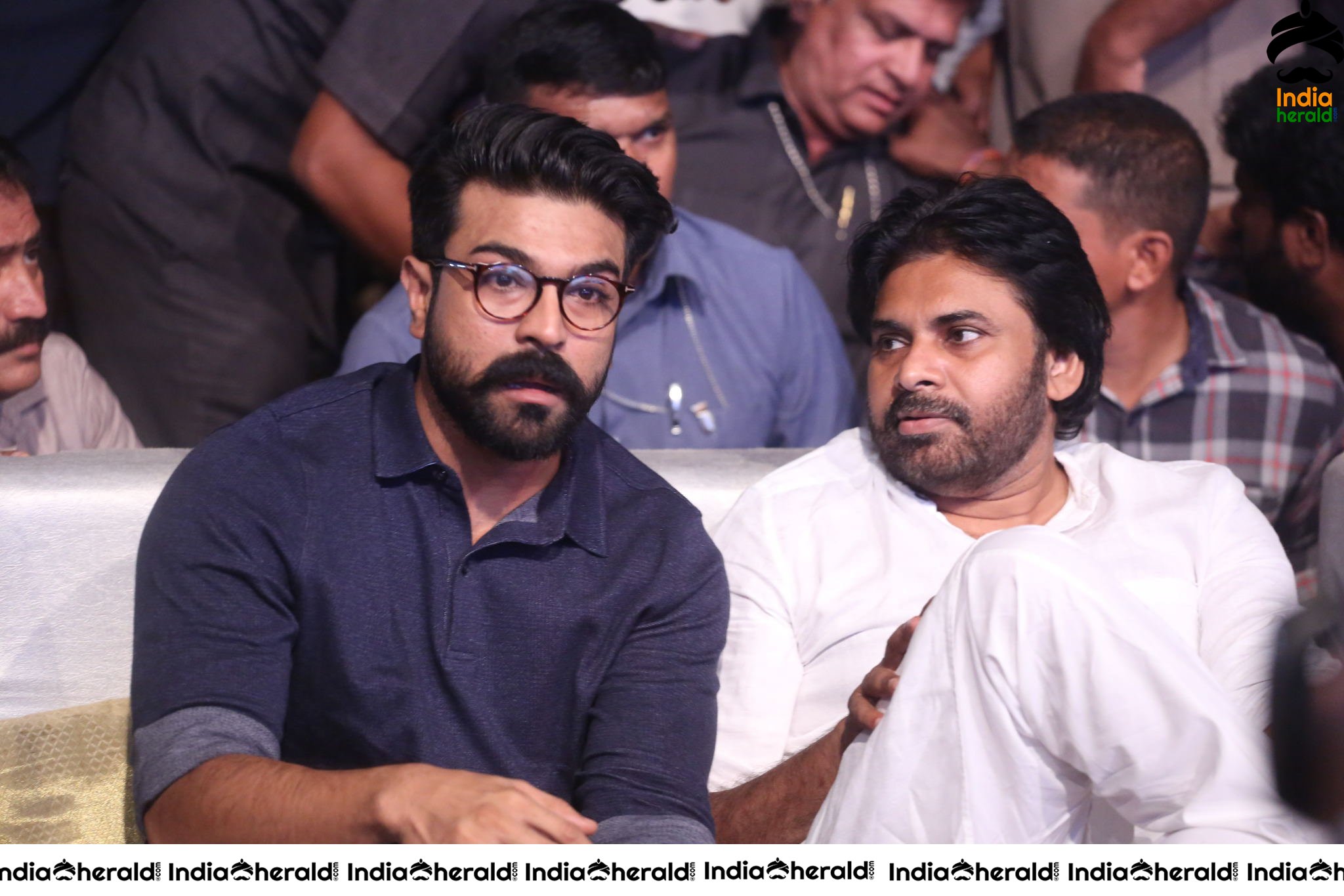 Actor Pawan Kalyan and Ram Charan Discussing over their next